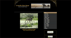 Desktop Screenshot of lowellsgundogs.com